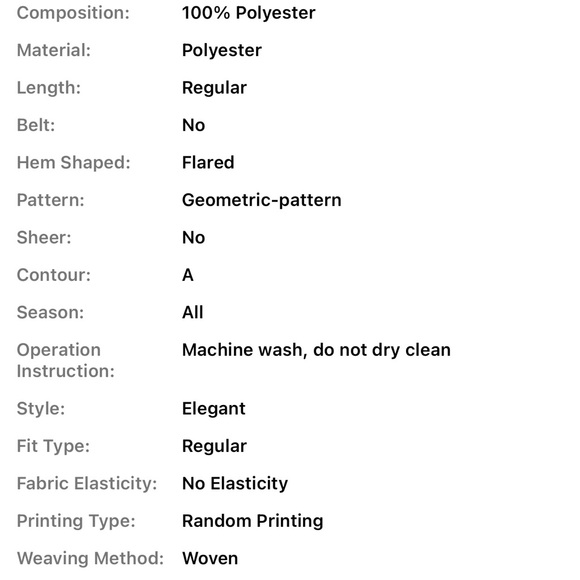 Geometric Print High-Waist A-Line Pleated Skirt - Picture 9 of 9